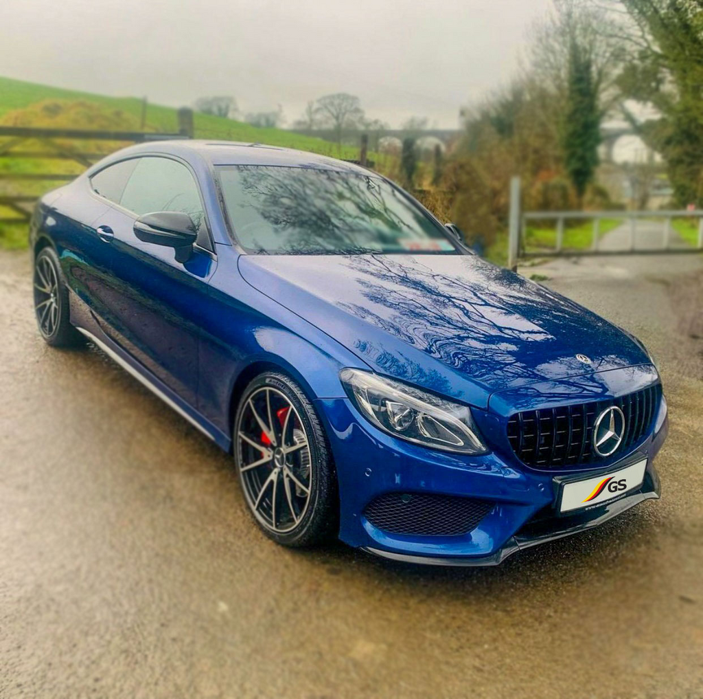 Mercedes W205 (GT Look) Grille - Gloss Black